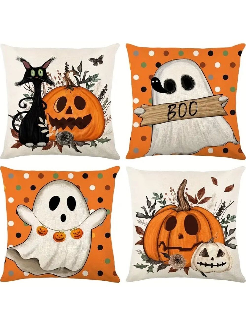 Halloween Themed Pillow Covers 18x18